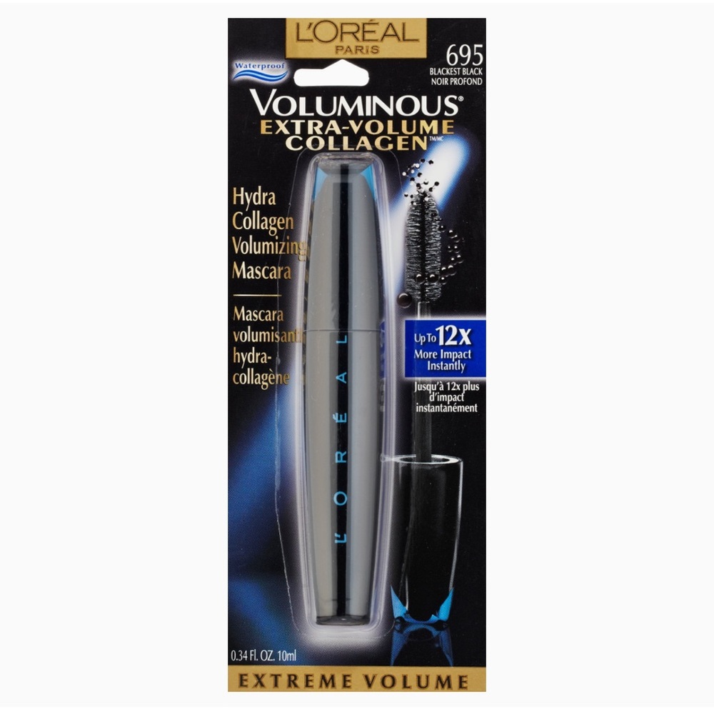 L’Oréal Paris Voluminous Extra-Volume Collagen Waterproof Mascara Blackest Black